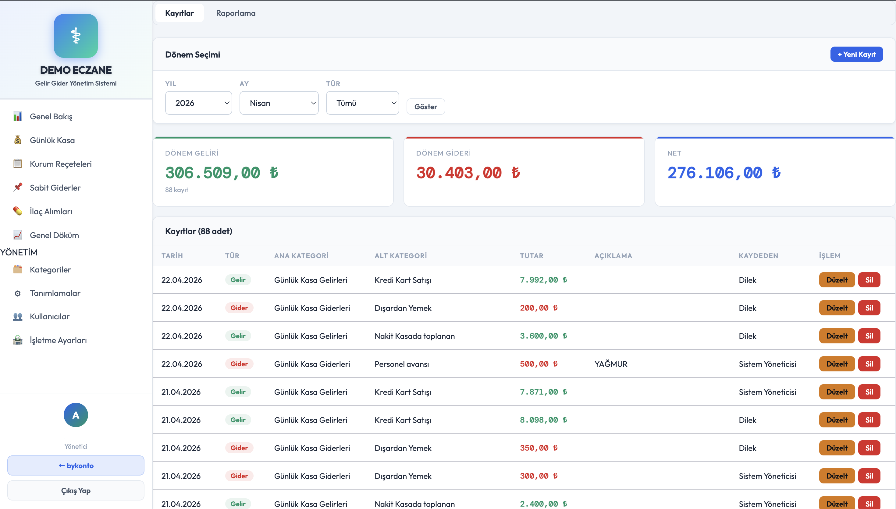 Mobil veya Detay Görünüm